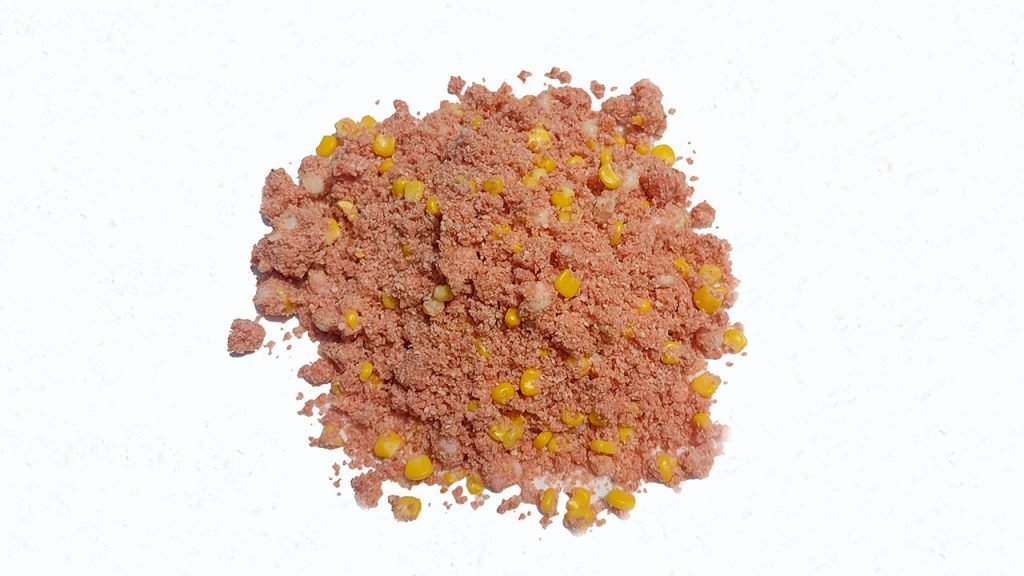 Panko bread, corn and jello carp bait
